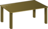 Wooden Park Table Clip Art